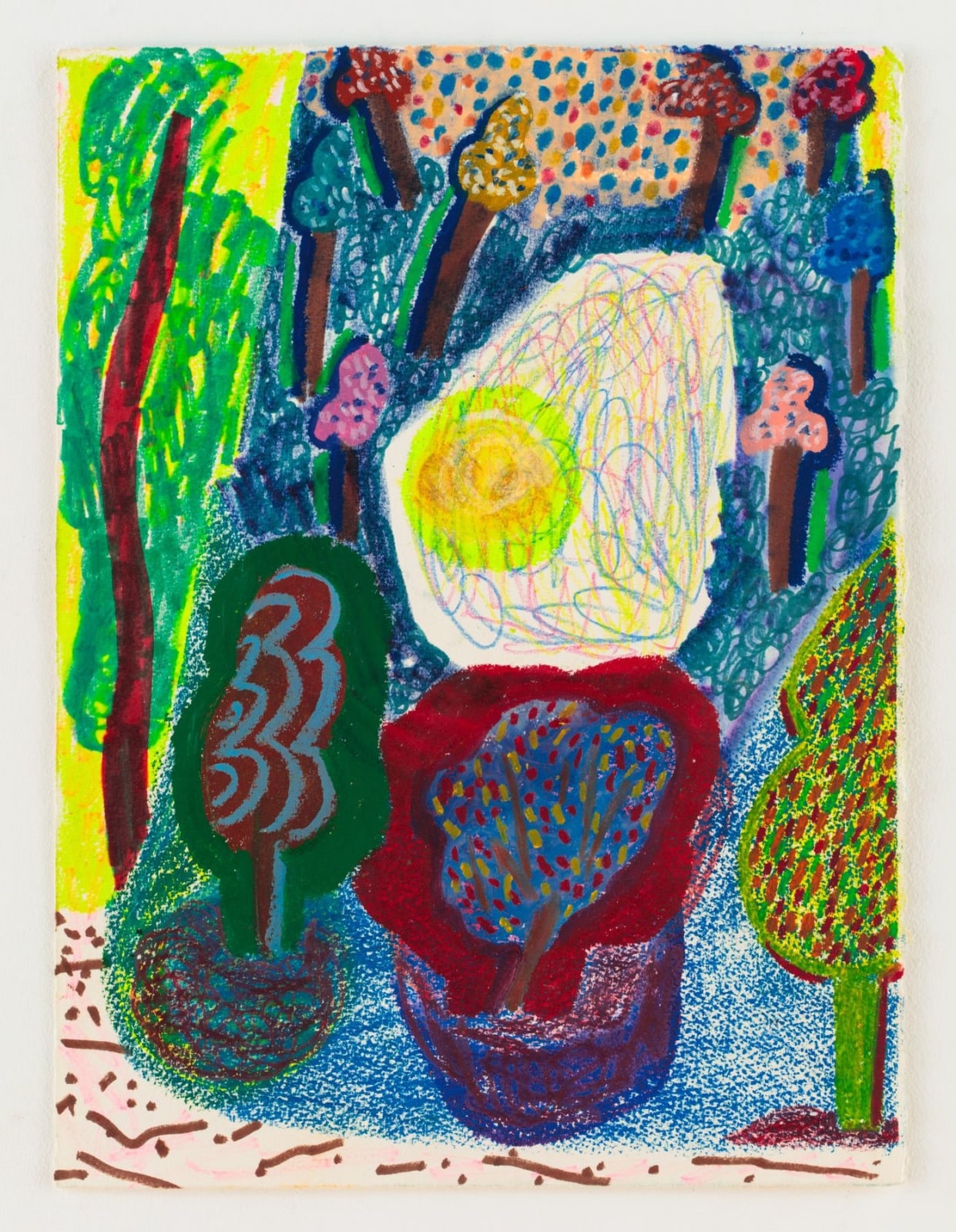 Shara Hughes, Pond in the Forest, 2016