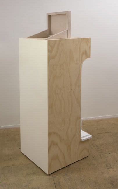 Pam Lins, Ghost mirror Polar White empty niche interior, 2010