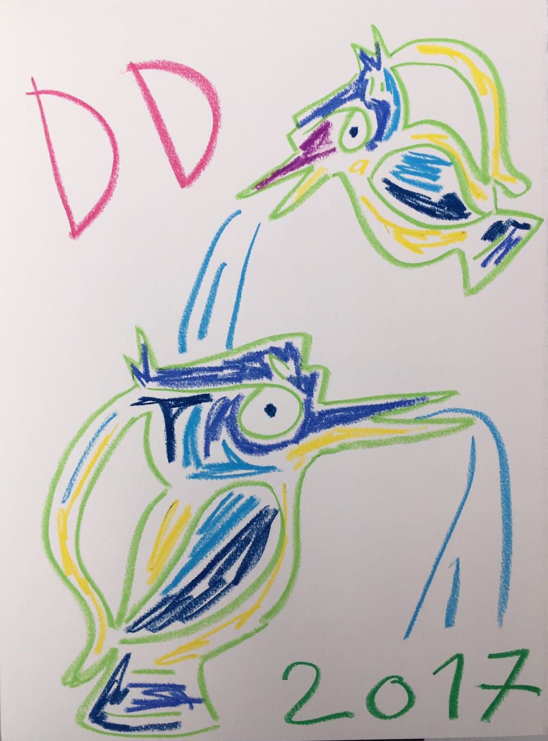 Dickon Drury, Untitled (Bird Jugs), 2017