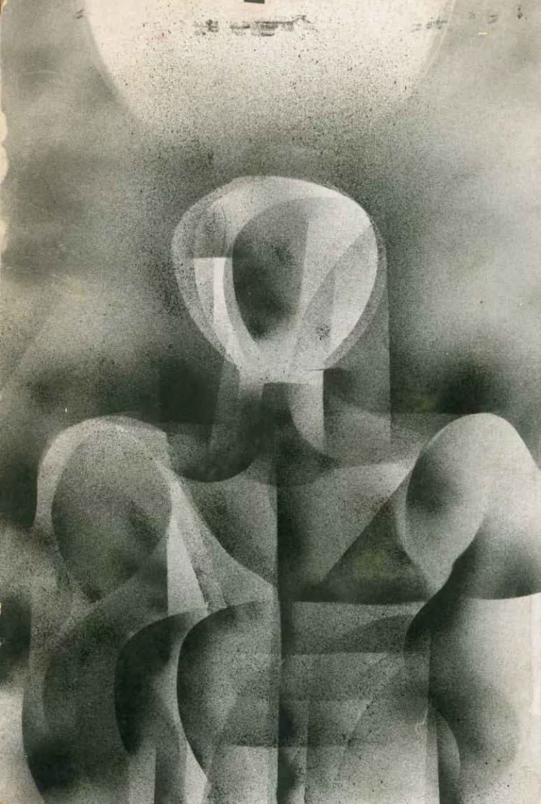 Stan VanDerBeek, Untitled, 1955-57