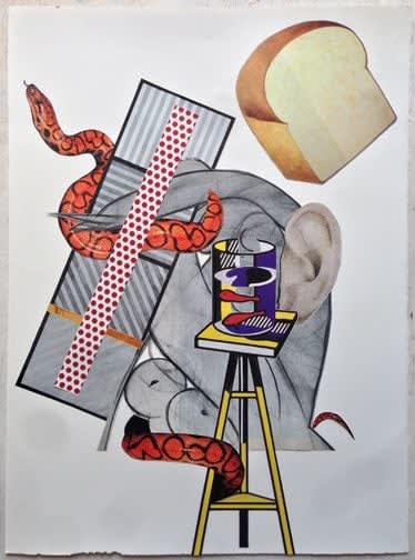 Mae Fatto, Half Truths; collage with Lichtenstein, Picasso, Matisse, Stella, maybe, and some other Modernists, 2015