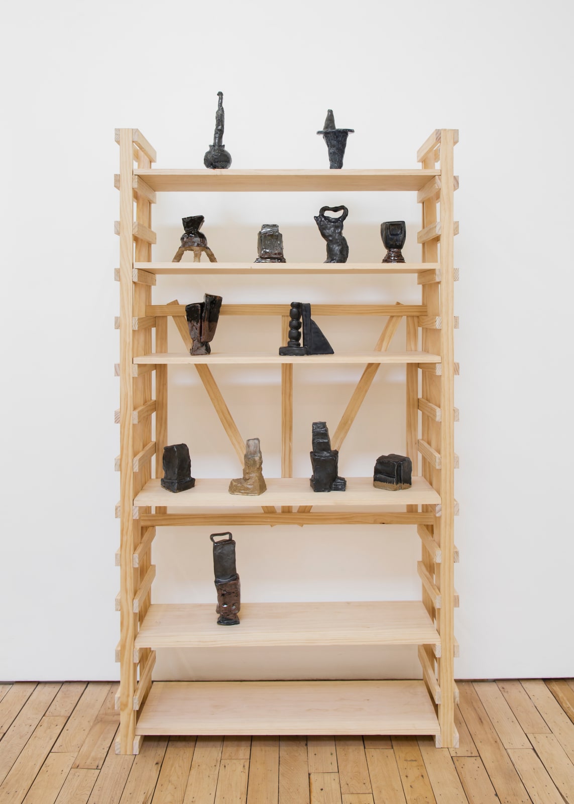 Pam Lins, Enzo Mari Autoprogettazione Bookshelf with Models, 2015