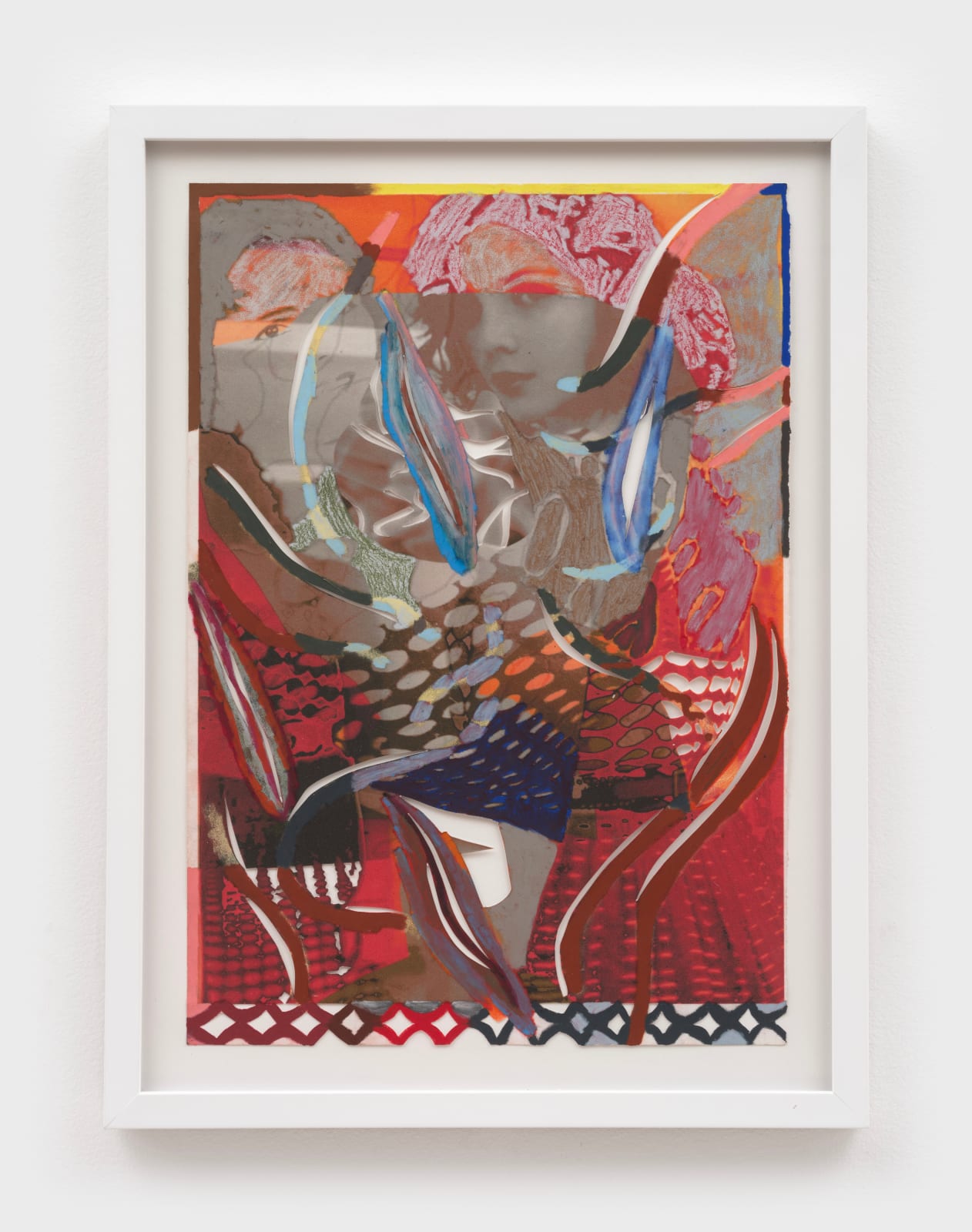 Gaby Collins-Fernandez, Double Portrait with Lattices and Gashes, 2024