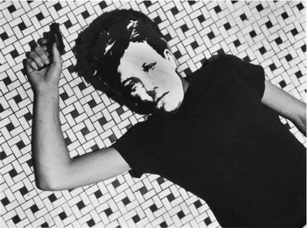 David Wojnarowicz, Arthur Rimbaud in New York (tile floor, gun), 1978-79/2004