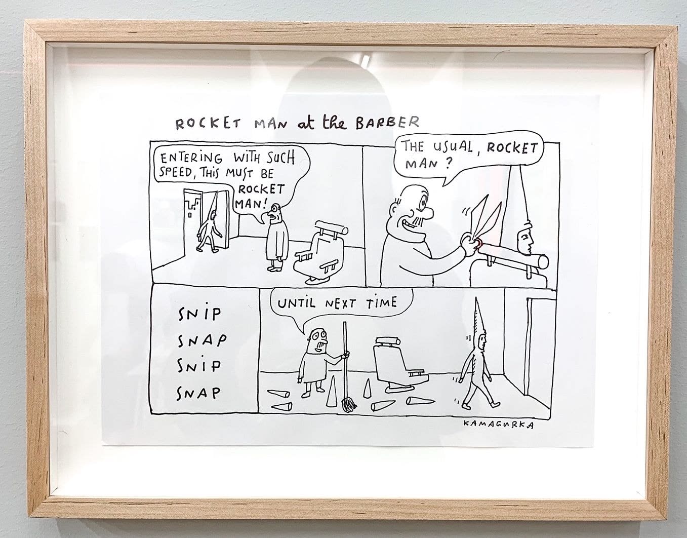 Luc Zeebroek, Rocket man at the Barber, 2019