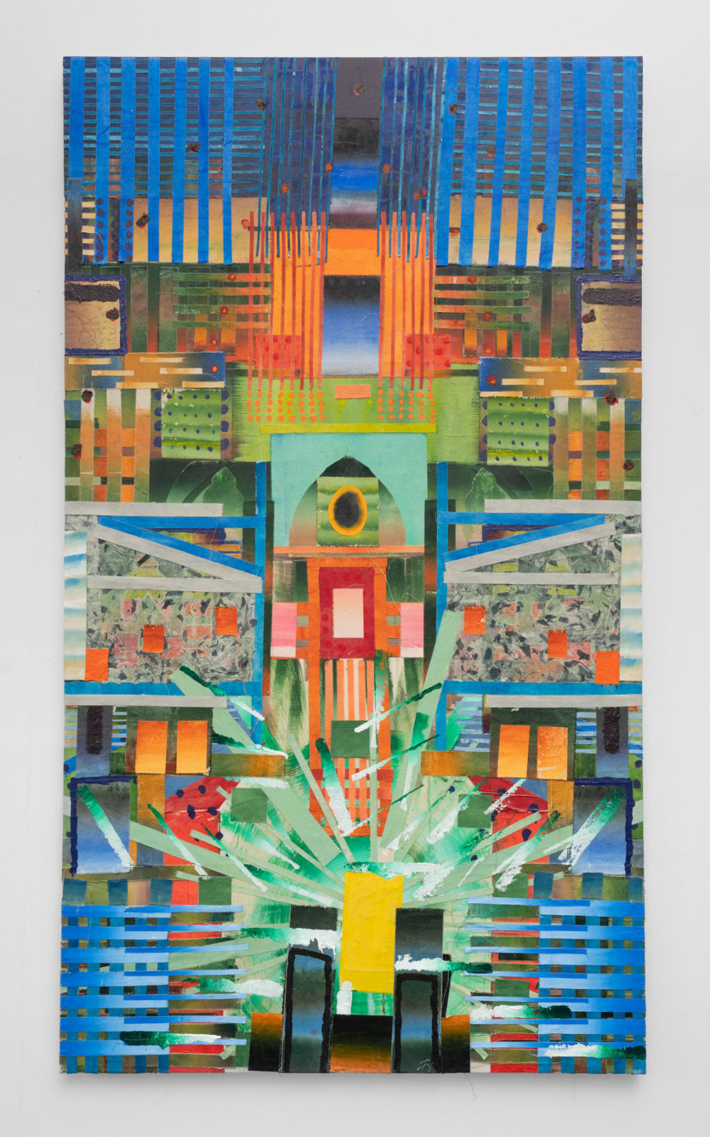 Jack Arthur Wood, Lost in Another Green (Blue Door), 2022