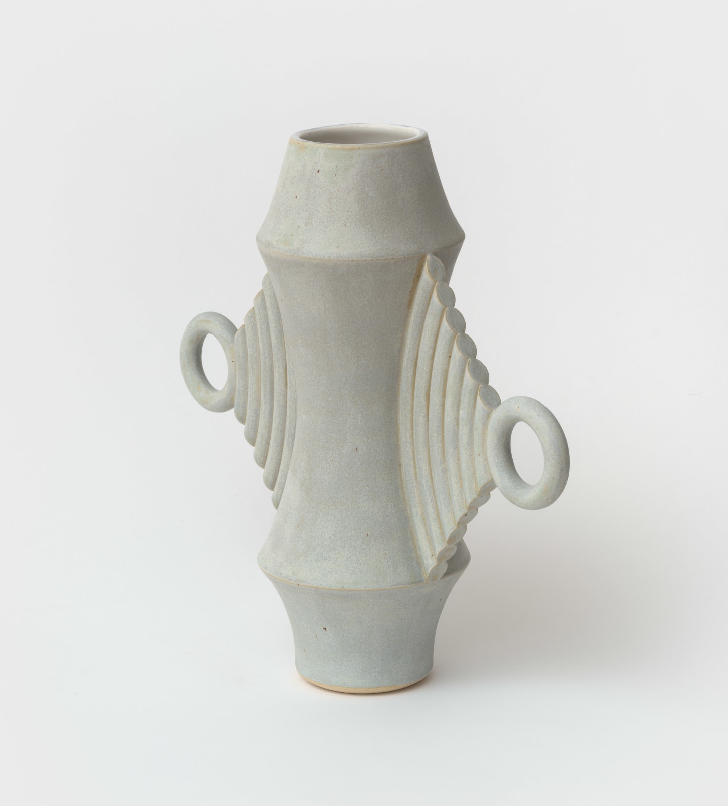 Beginner Ceramics, Dune Vase in Antique Blue-Green, 2025