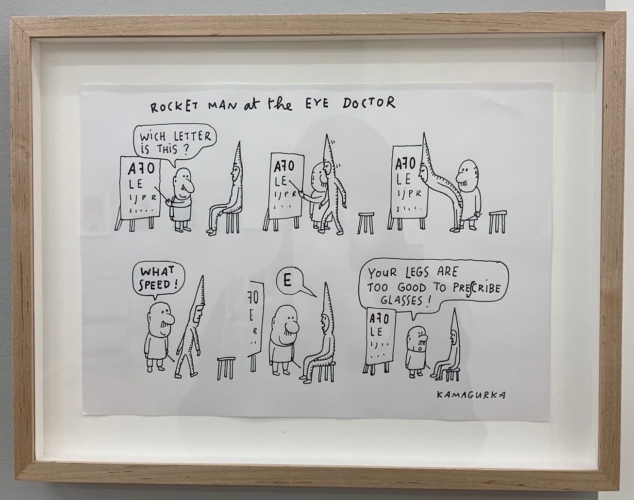 Luc Zeebroek, Rocket man at the eye doctor, 2019