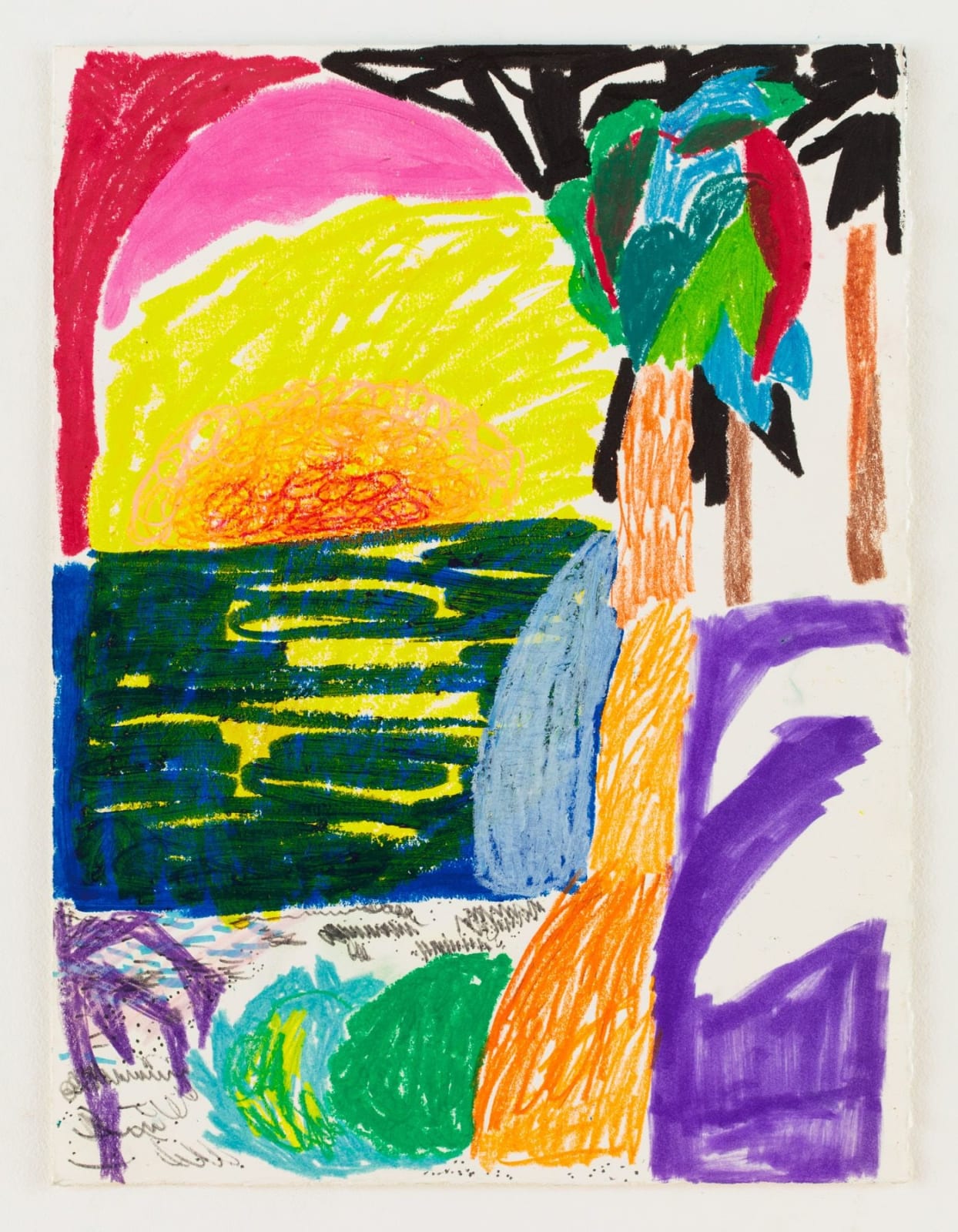 Shara Hughes, Beach Set, 2015