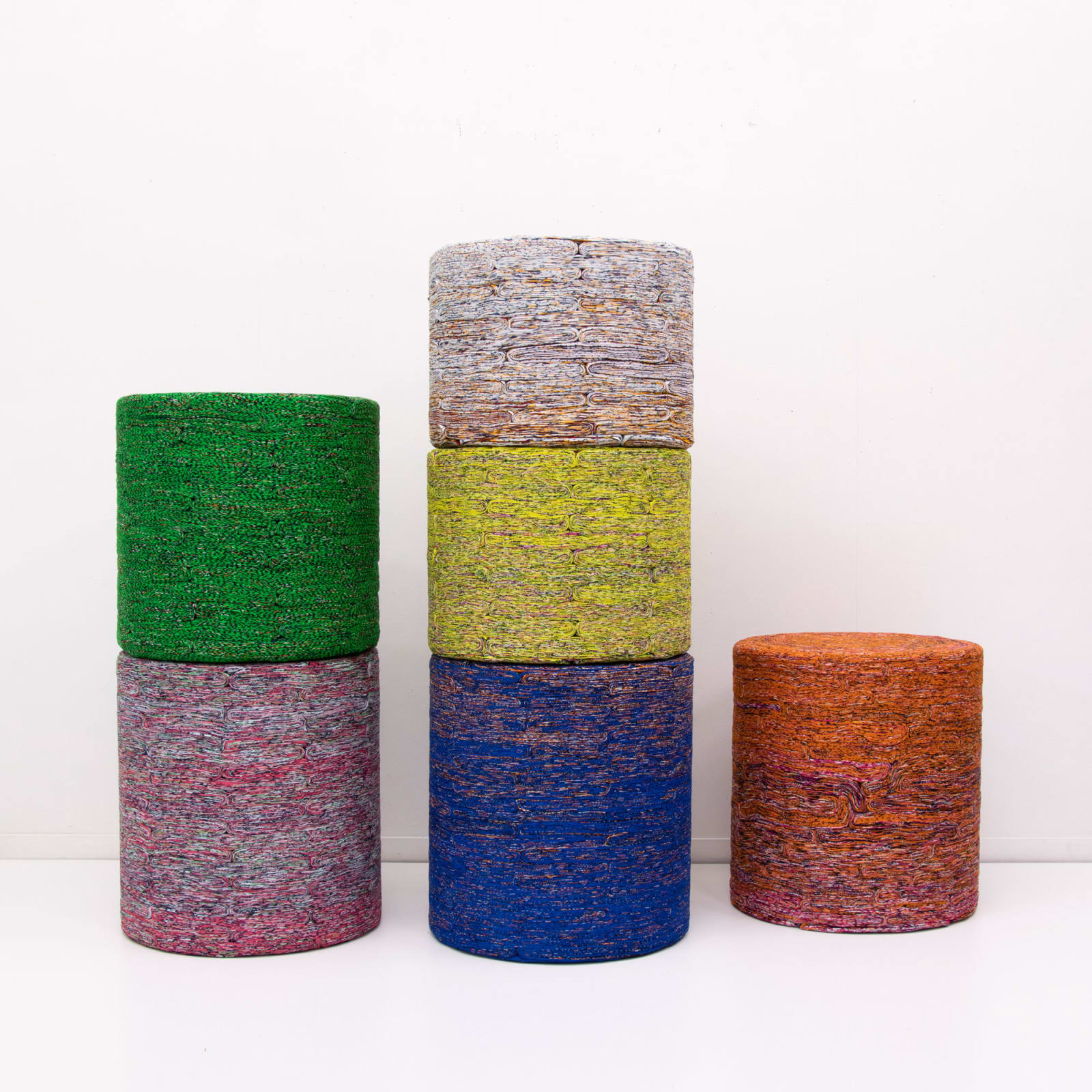 Simone Post, Soft Stool - Blue