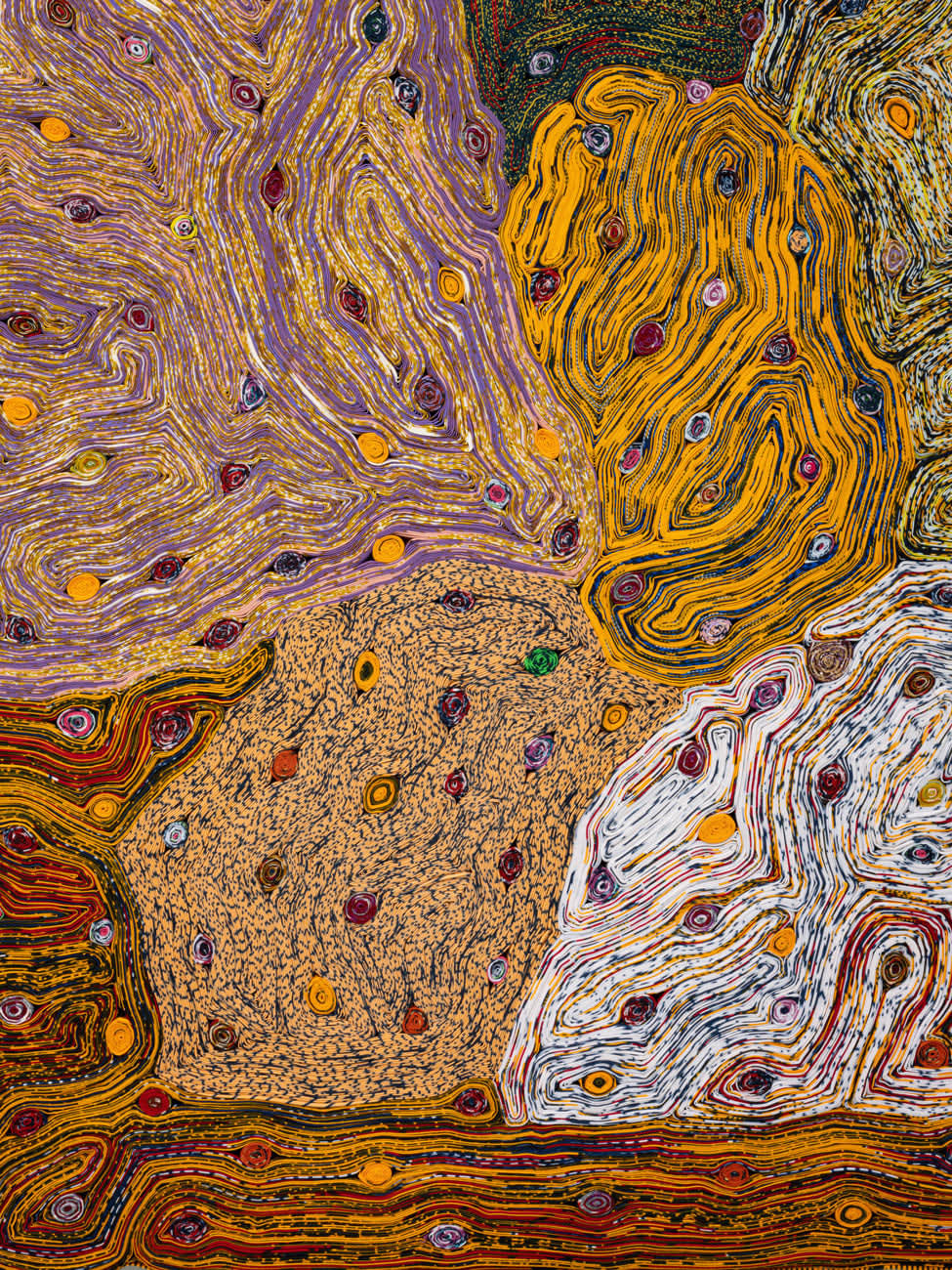 Simone Post, Confetti amid Rocks and a River #1
