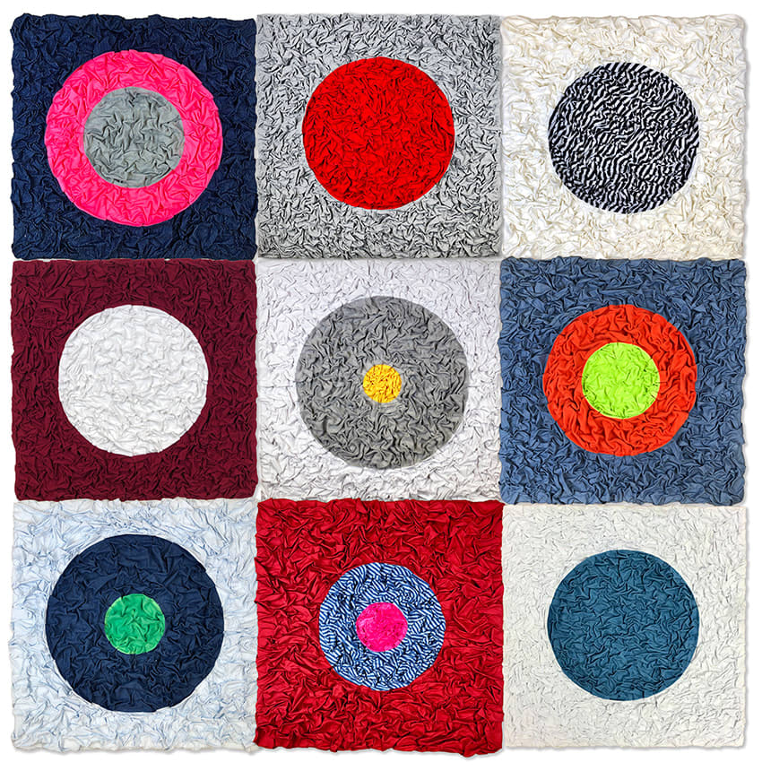 Antoine Peters, 9 Soft Dots Polyptych