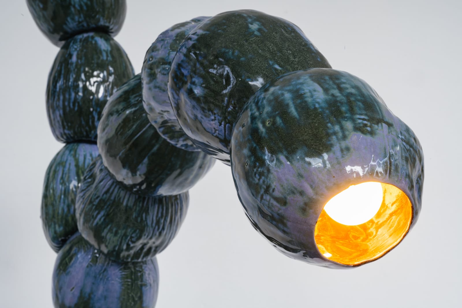 REM Atelier, Curved Melon Totem - Double Stem
