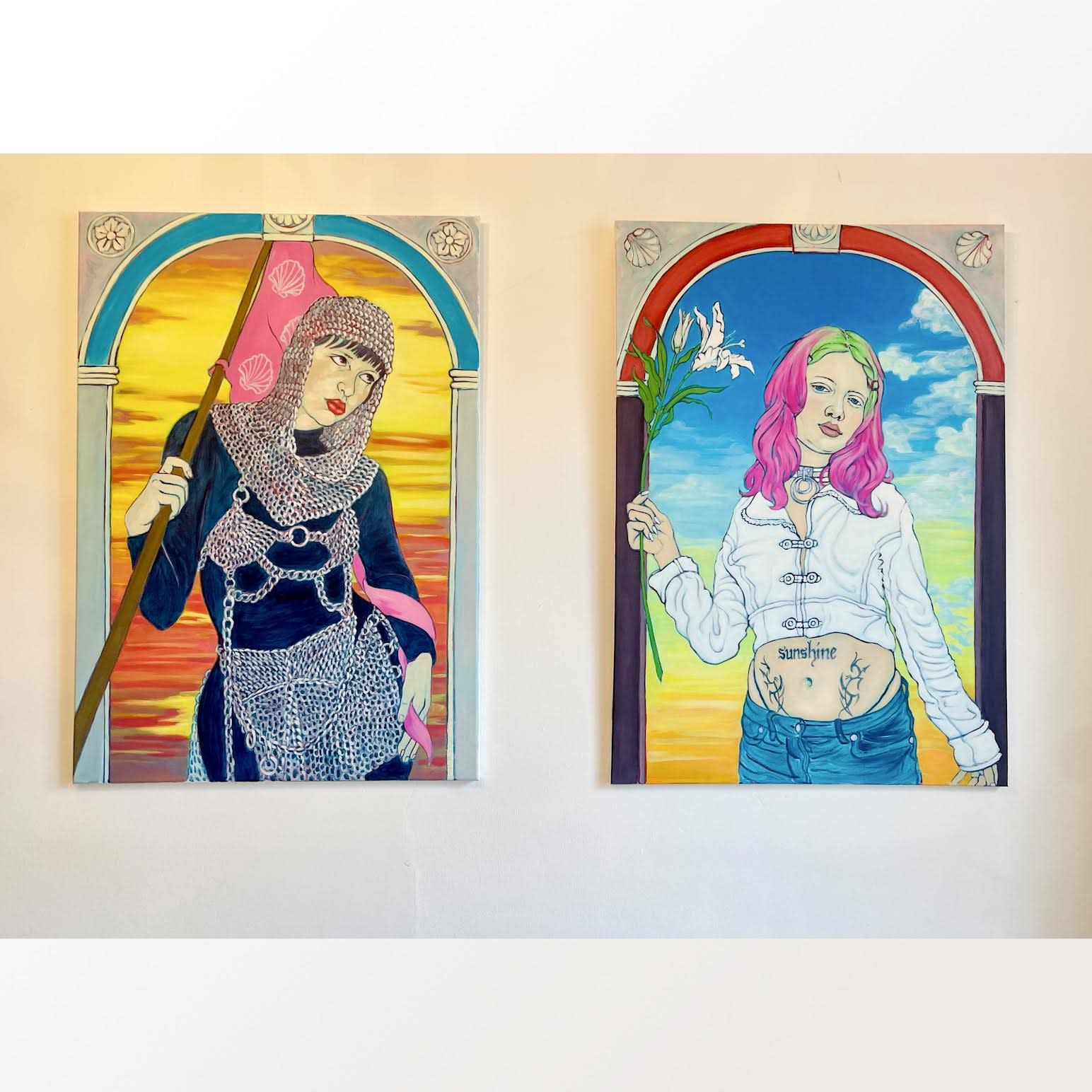 Julia von Kienlin, Dyptich Annunciation and Joan d'Arc
