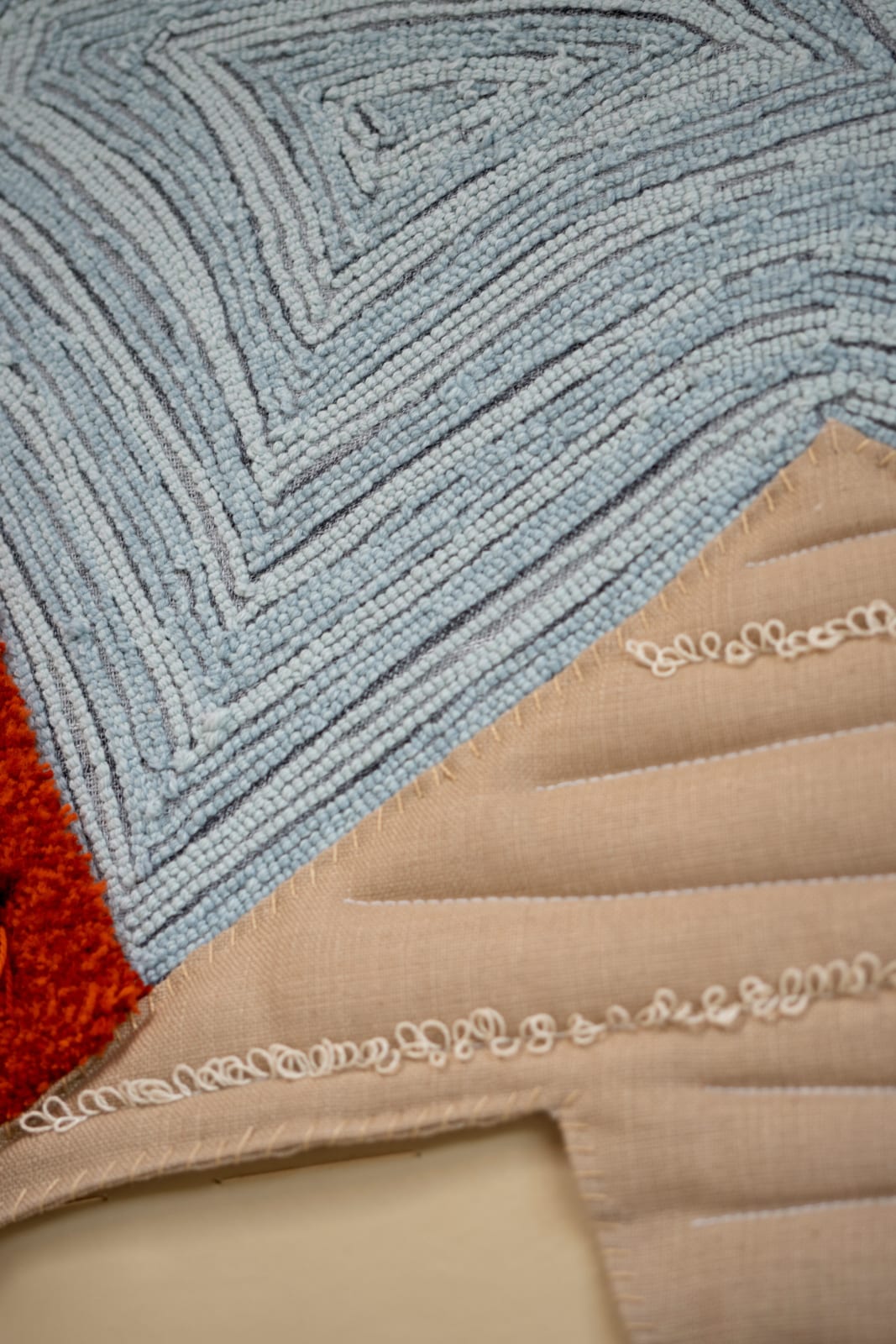 Kiki van Eijk, Textile Collage - Rusty