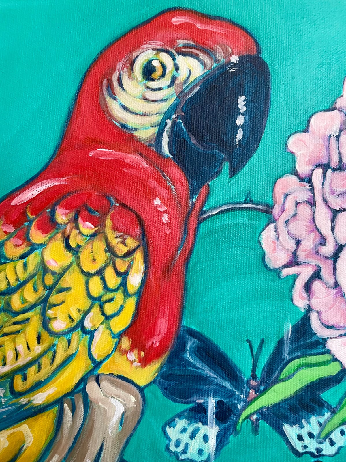 Julia von Kienlin, Still life with parrot