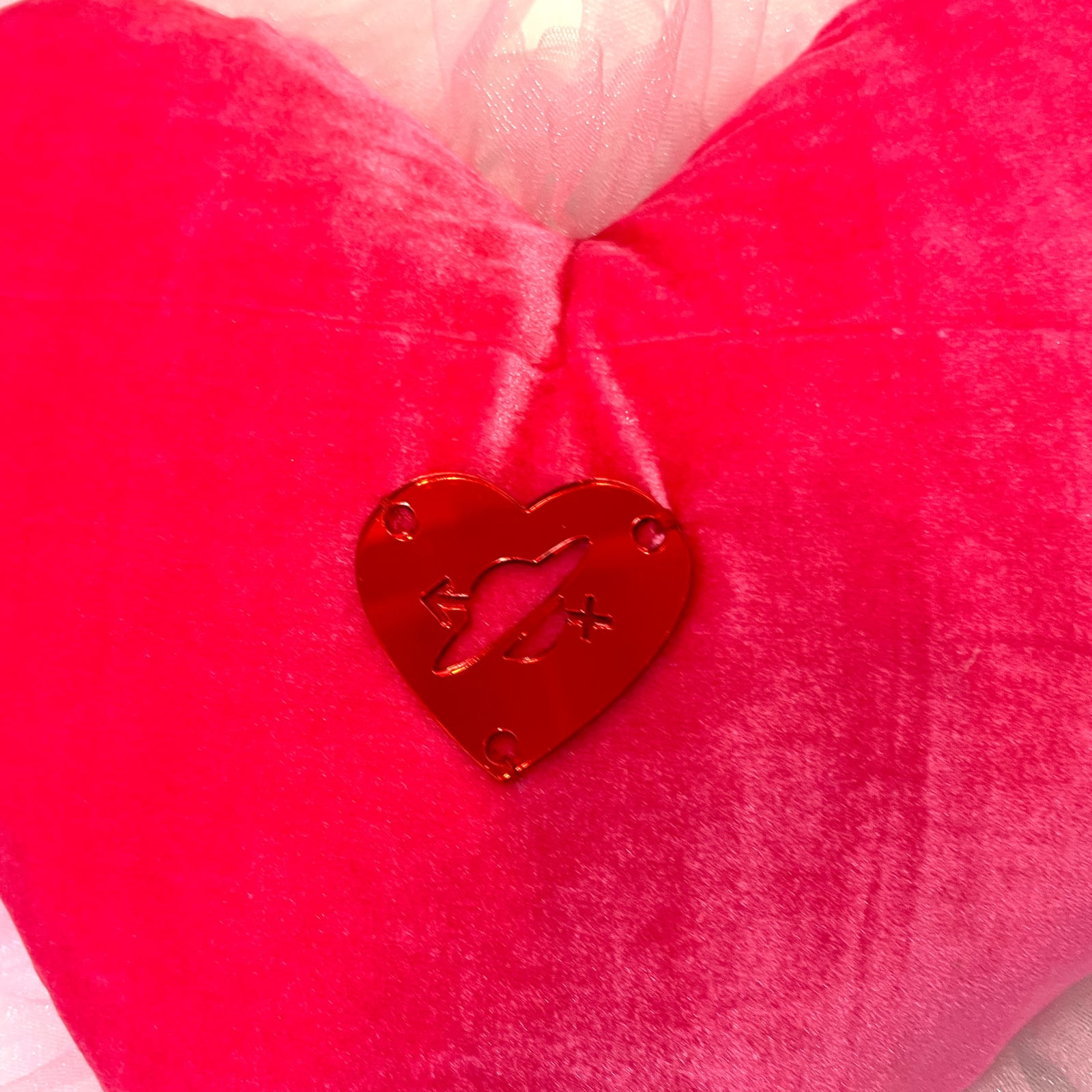 Yamuna Forzani, Large Plexi Heart Pillow