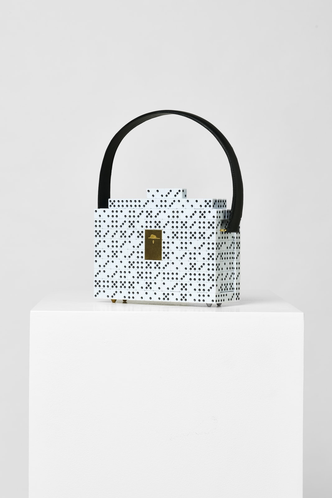 Diederik Schneemann, Lucky Dice - Bag white with black dots