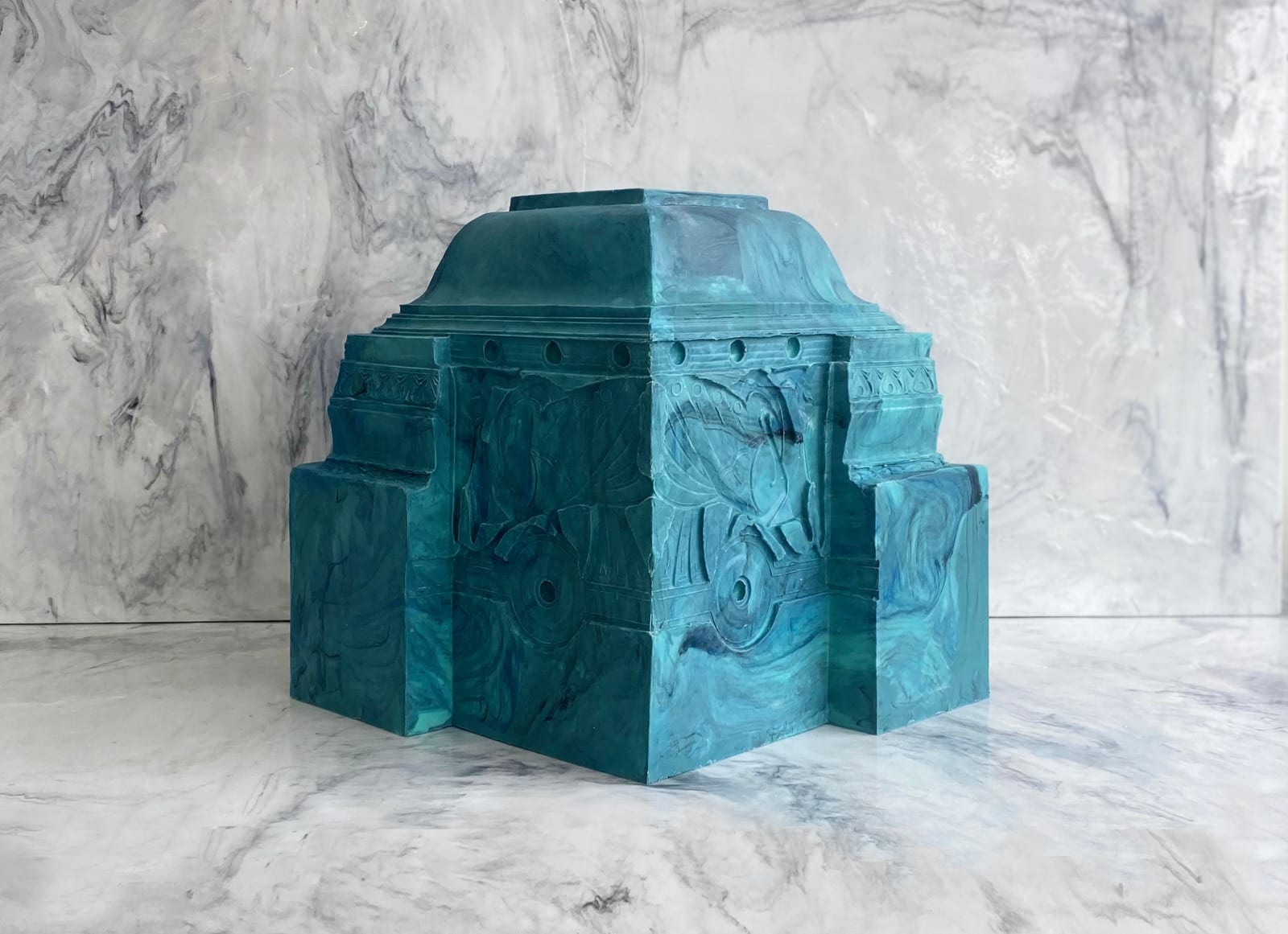 Nynke Koster, UM 1800 (Marble sea blue look)