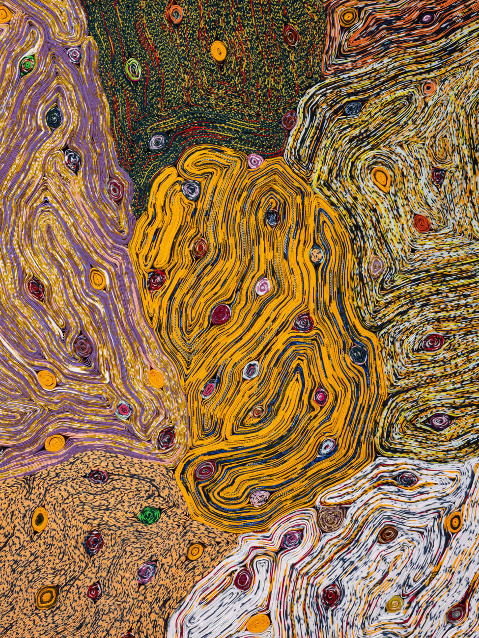 Simone Post, Confetti amid Rocks and a River #1