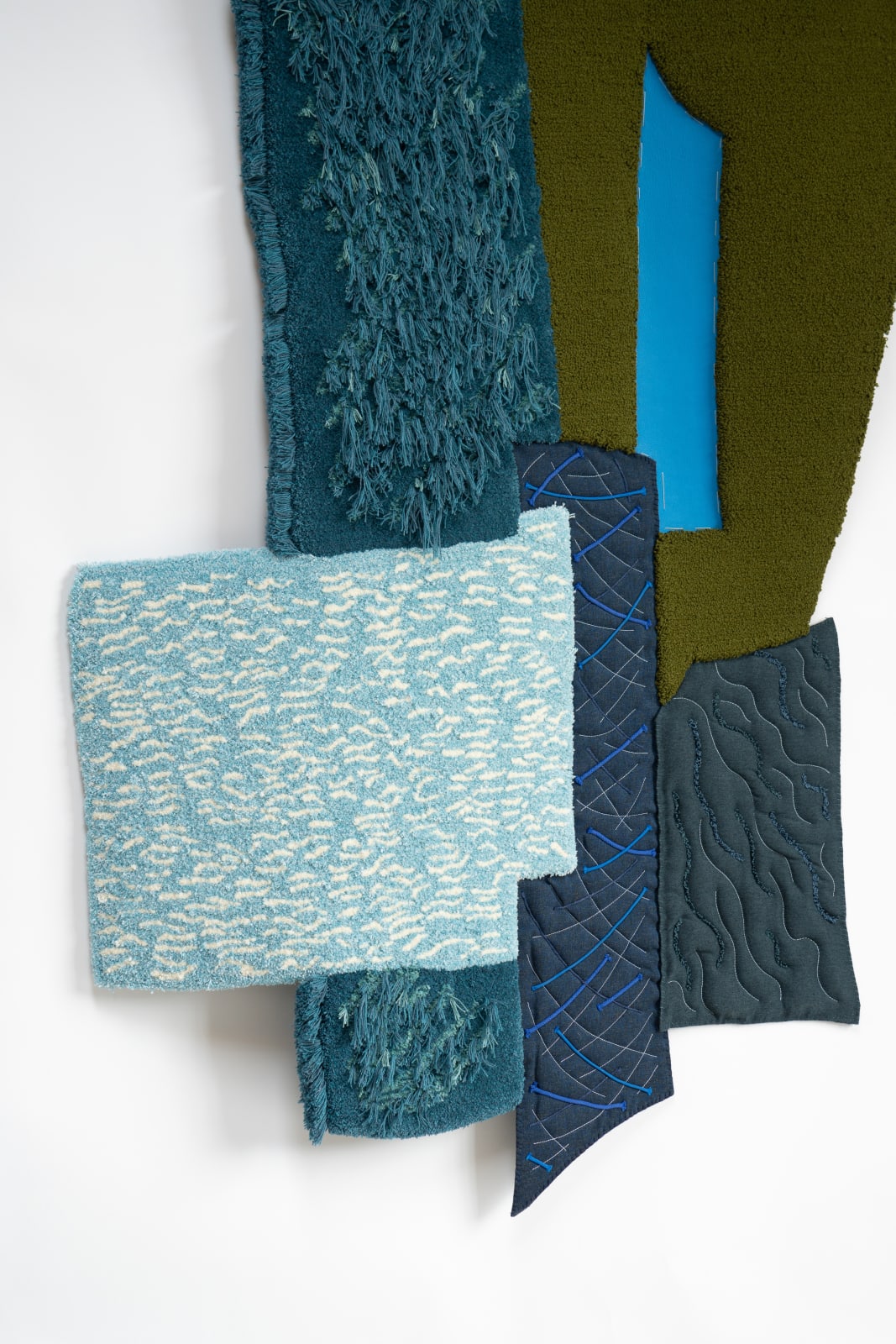 Kiki van Eijk, Textile Collage - Petrol