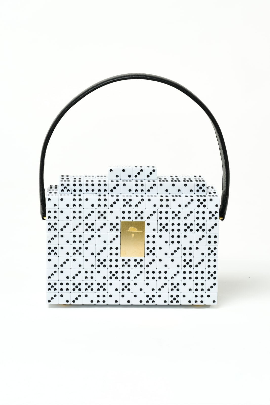 Diederik Schneemann, Lucky Dice - Bag white with black dots