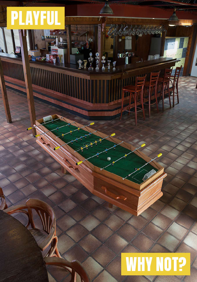 Jill Louise Verweijen, #RIP - Football table coffin