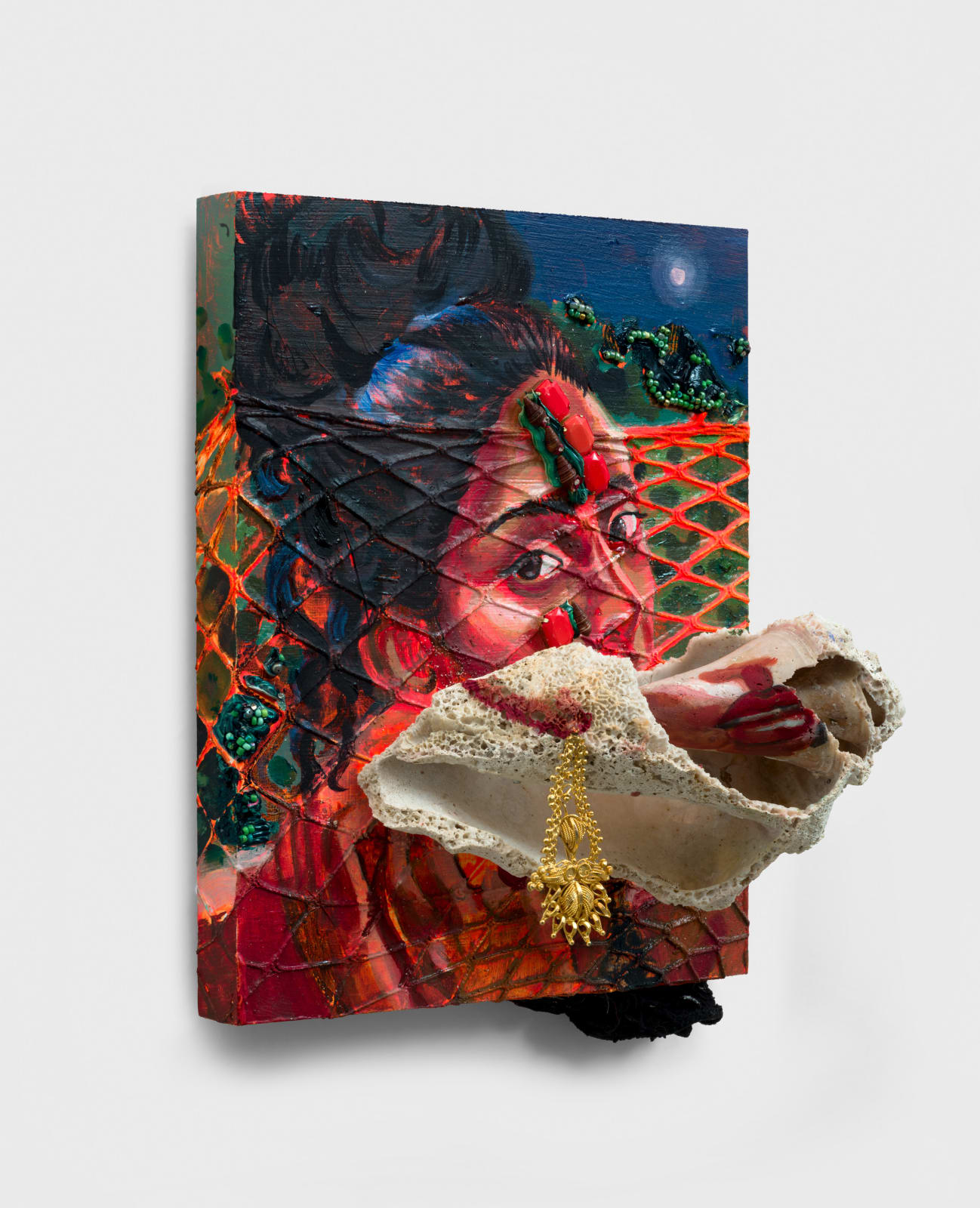 Gisela McDaniel, Moon Caught in the Net, 2025