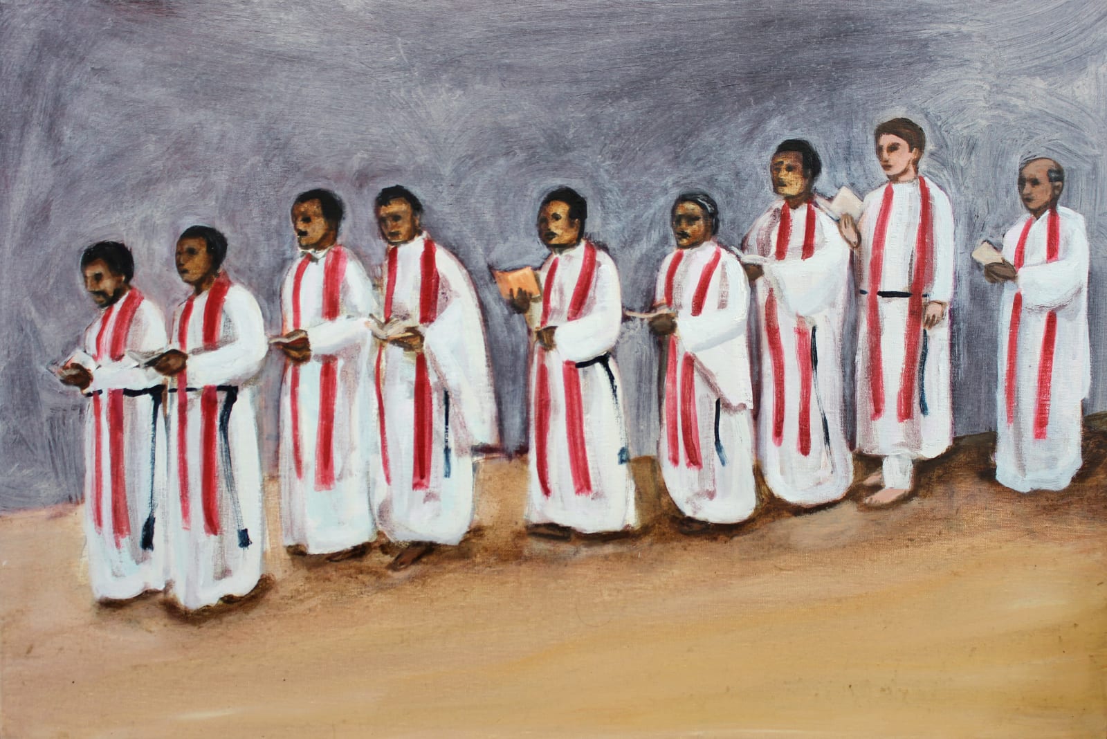 Matthew Krishanu, Procession of Priests, 2020