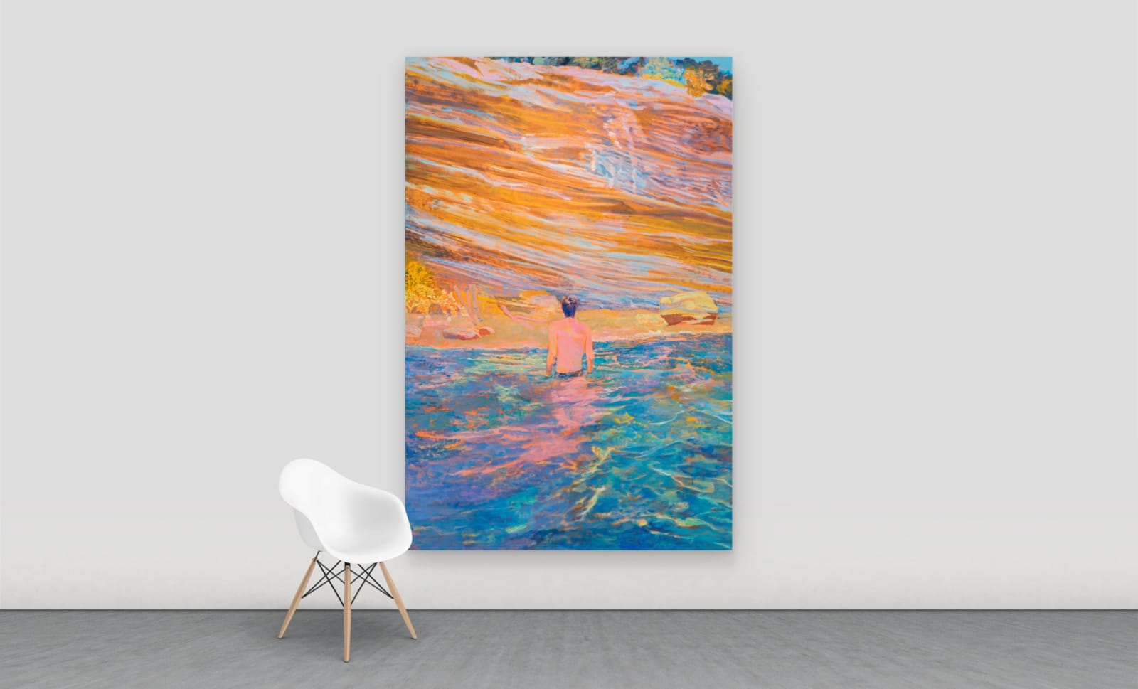 Minami Kobayashi, A man at Le Calandre Beach in Ventimiglia, 2023