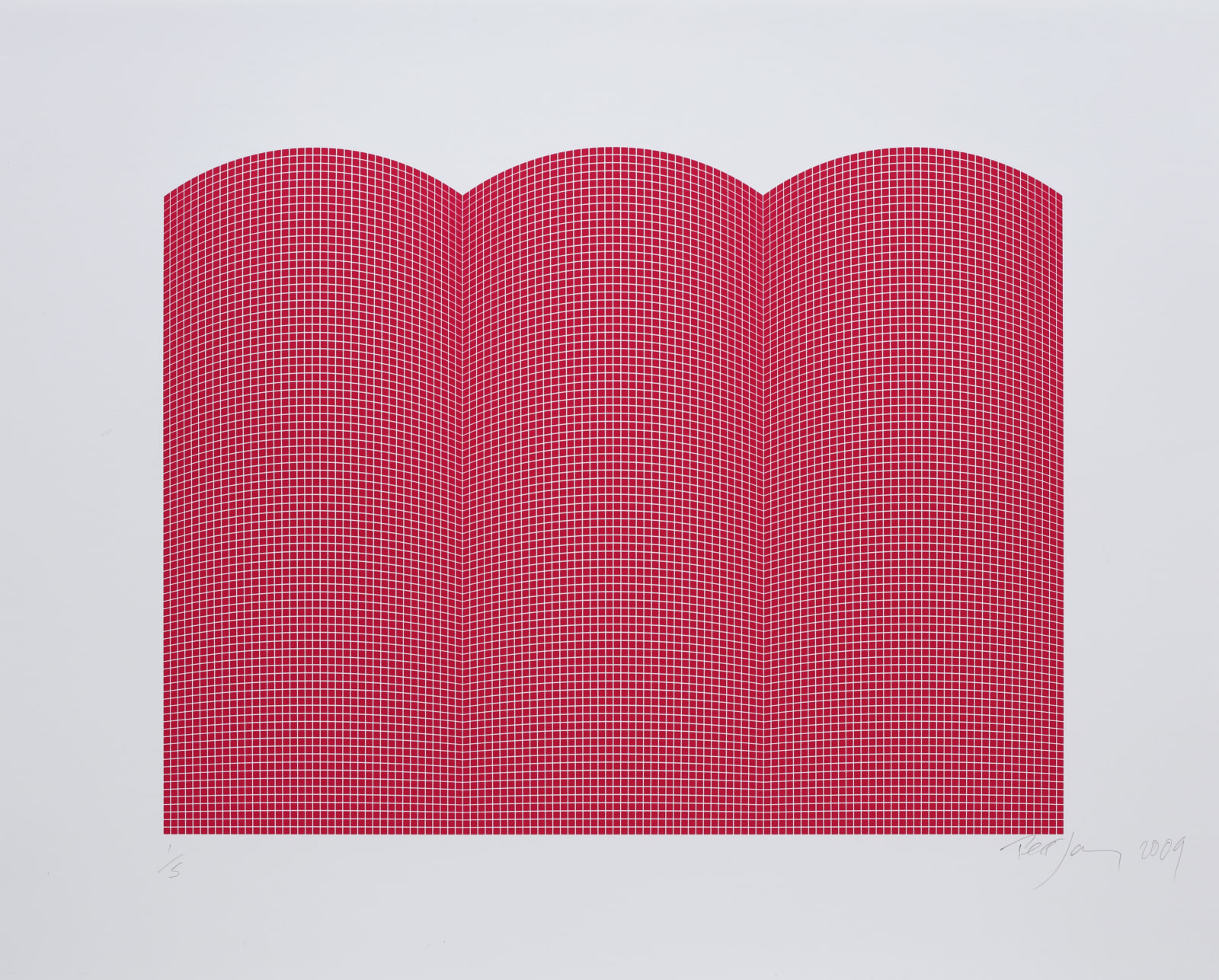 Tess Jaray, After Damascus (Red), 2010