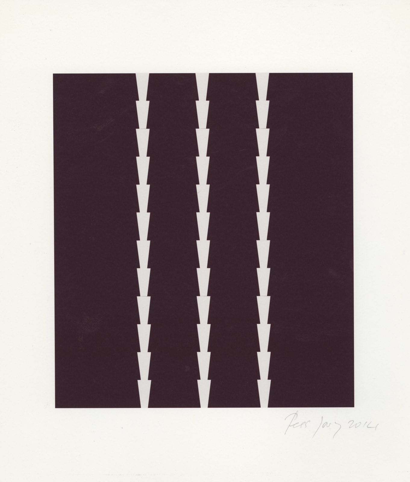 Tess Jaray, Towards 'Thorns' series, 2014