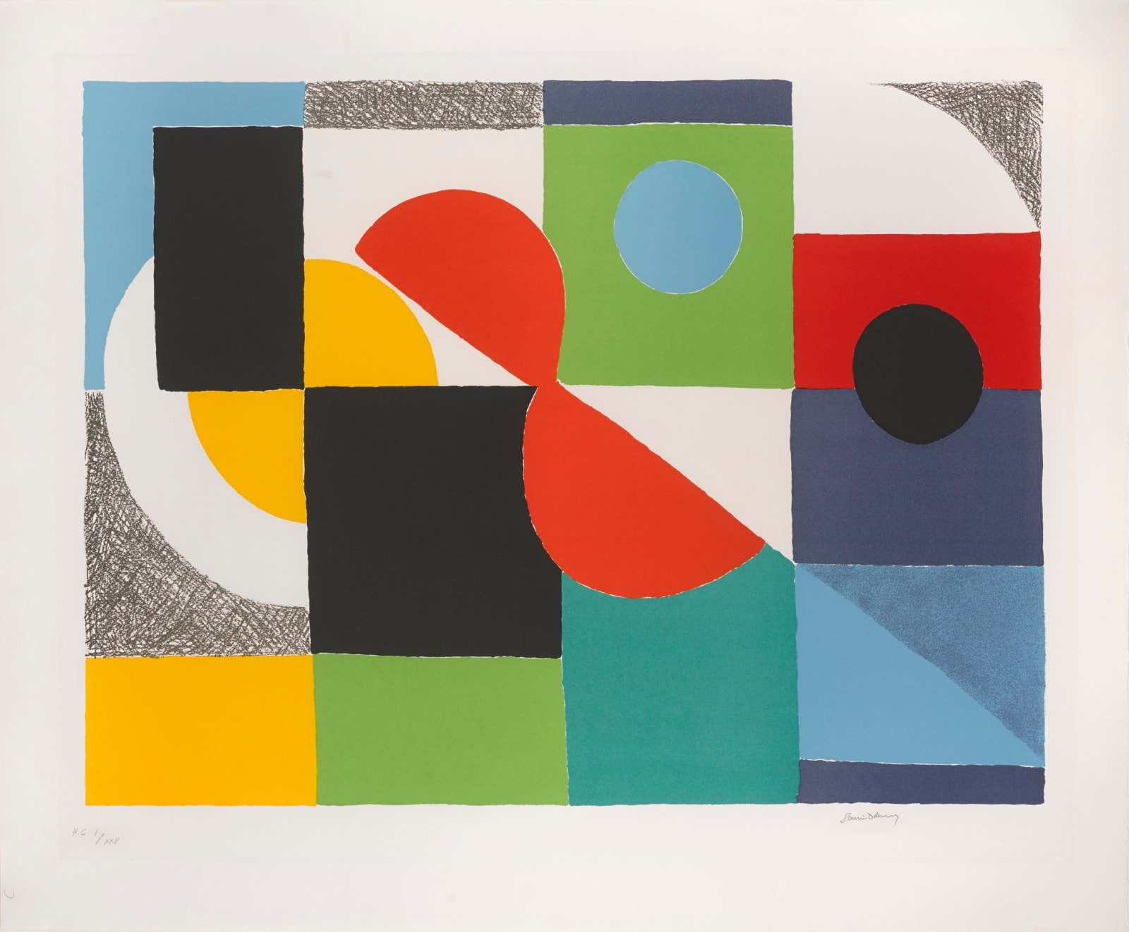Sonia Delaunay, Grand Helice Rouge, 1970