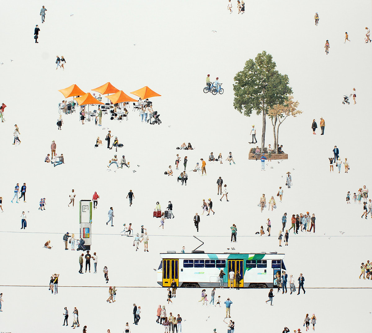Tyrone Layne, Federation Square, Melbourne , 2017