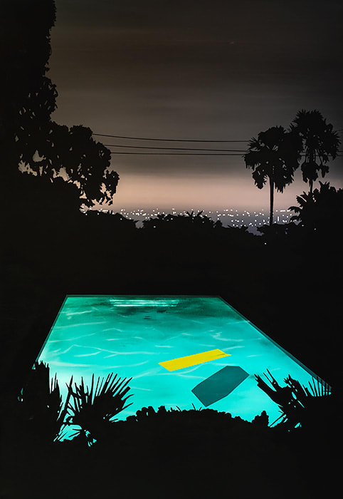 Laurence Jones, Pool with Yellow Float, 2019