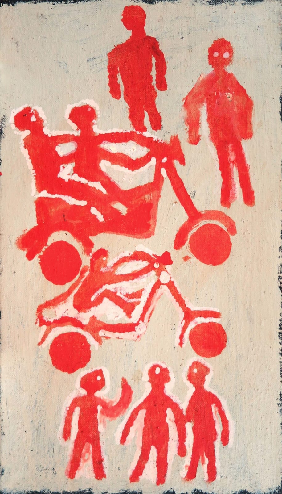 Rebecca Hossack Gallery in London presents works by Australian Aboriginal Utopia artist Motorbike Paddy, drawing on the legacy of Emily Kam Kngwarray.