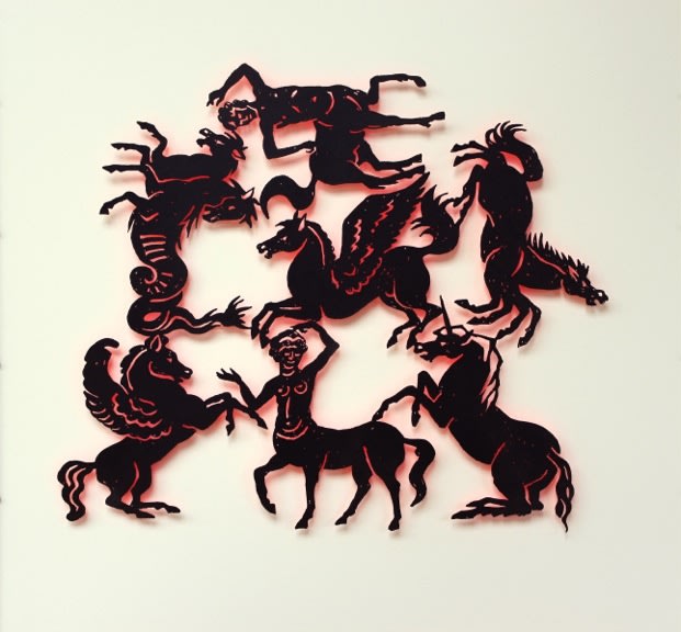 Susan Light, Mythical Horses (red)