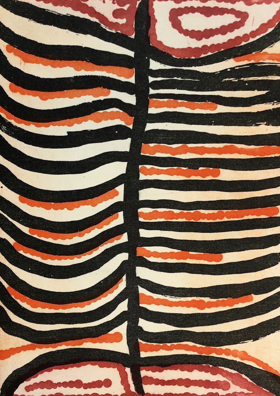 Judy Napangardi Watson, Kurrkara Jukurrpa - Desert Oak Dreaming from Mina Mina, 2009