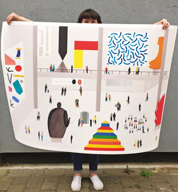 Rose Blake, Rose Blake with Her Print