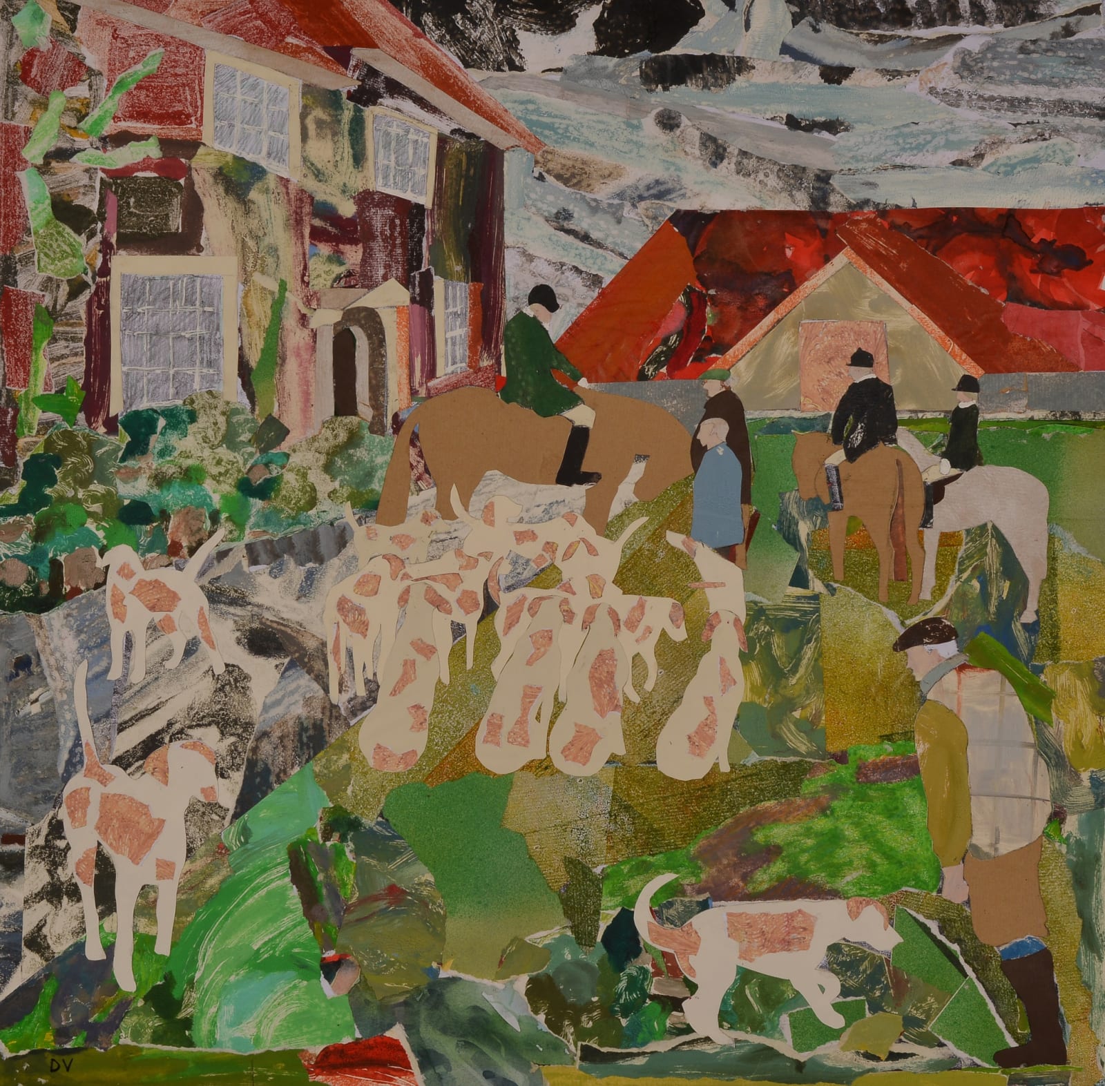 Dione Verulam, Dreaming of Hounds at Maynes Farm - not for sale Dione owns, 2014
