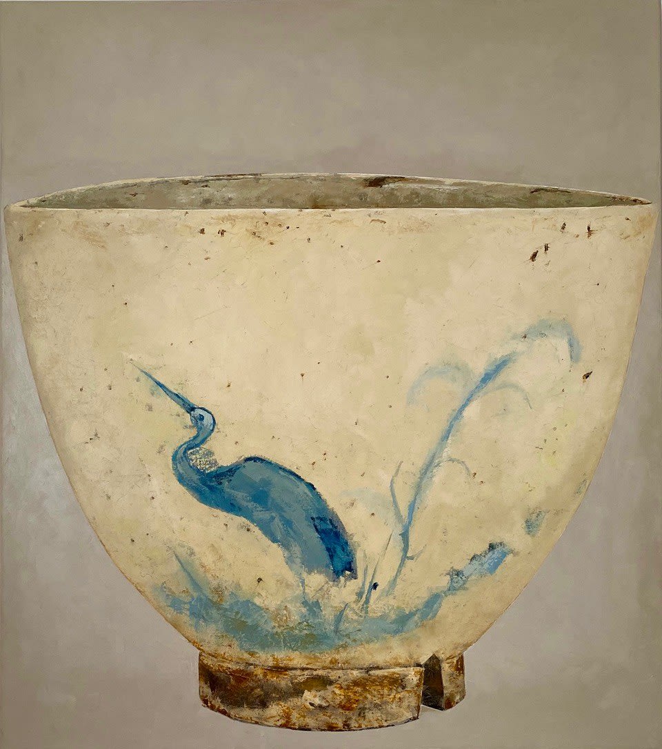 Richard Nott, From an 18thC Japanese Tea Bowl with Crane, 2022