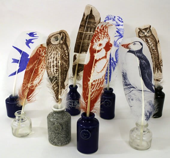 Rebecca Jewell, Quills and Ink wells, 2013