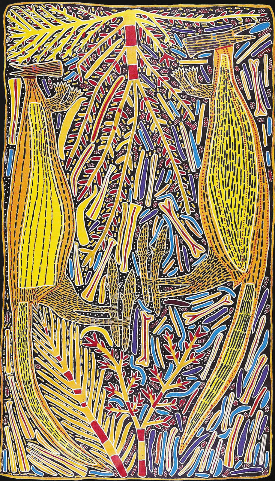 Sambo Barra Barra, Two Yellow Kangaroos, 1995