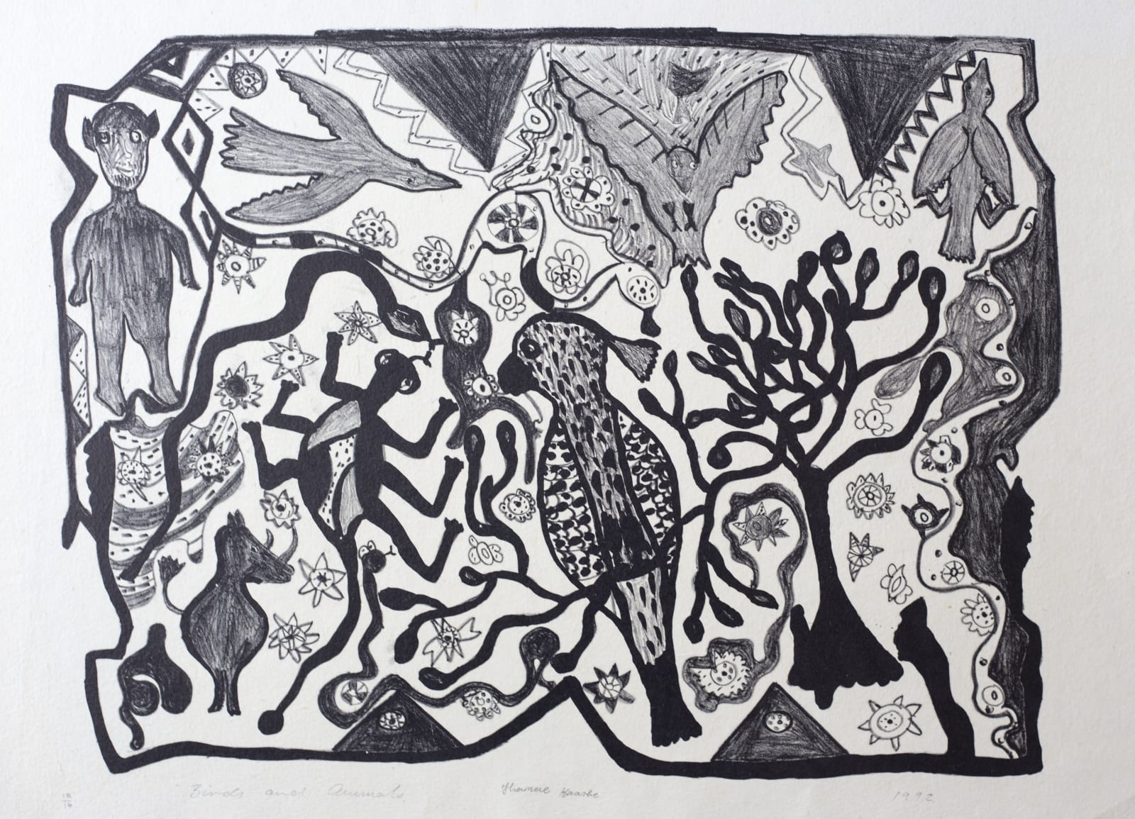 Thamae Kaashe, Birds and Animals, 1992