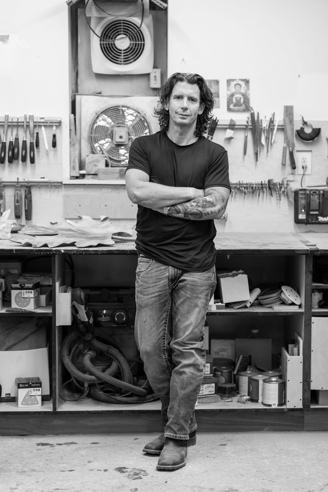 Andrew Vallee, Artist Studio Shot, 2024