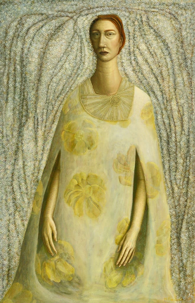 Helen Flockhart, Yellow Flowered Dress, 2014