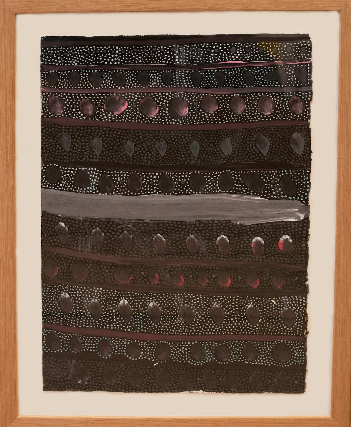 Margaret Kundu, acrylic on paper, Peppimenarti, Aboriginal artist and artwork