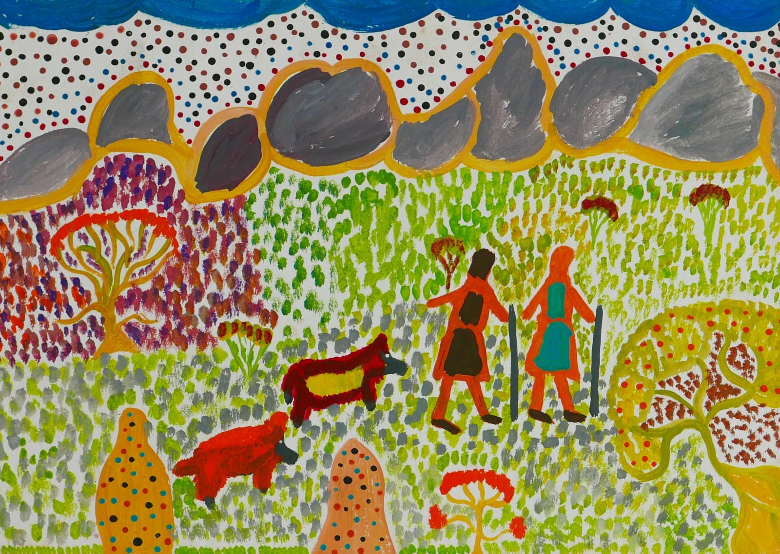 Patrick Kunoth, Walking With Dogs, n.d