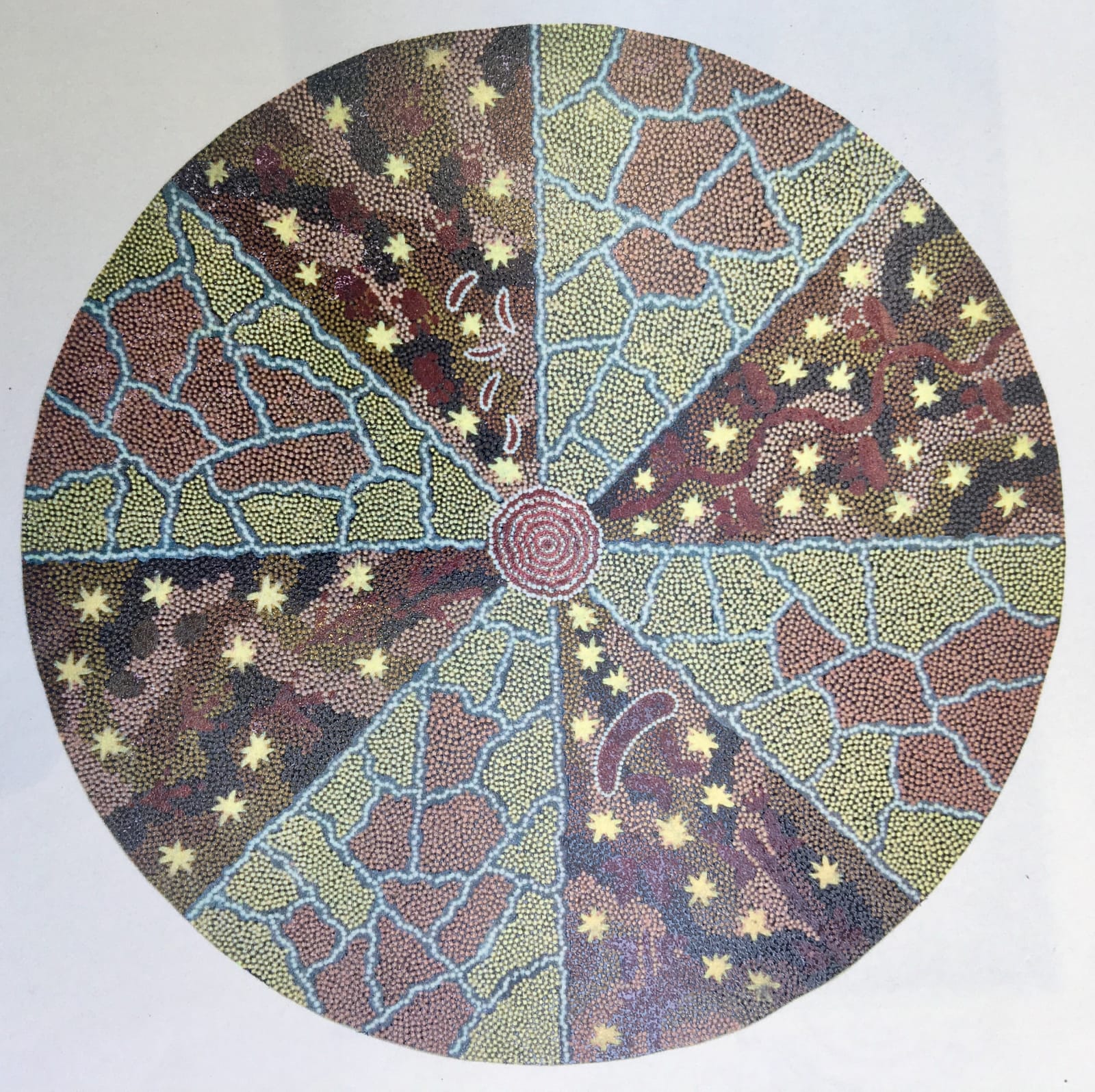 Clifford Possum Tjapaltjarri, Water Dreaming at Mt. Dennison