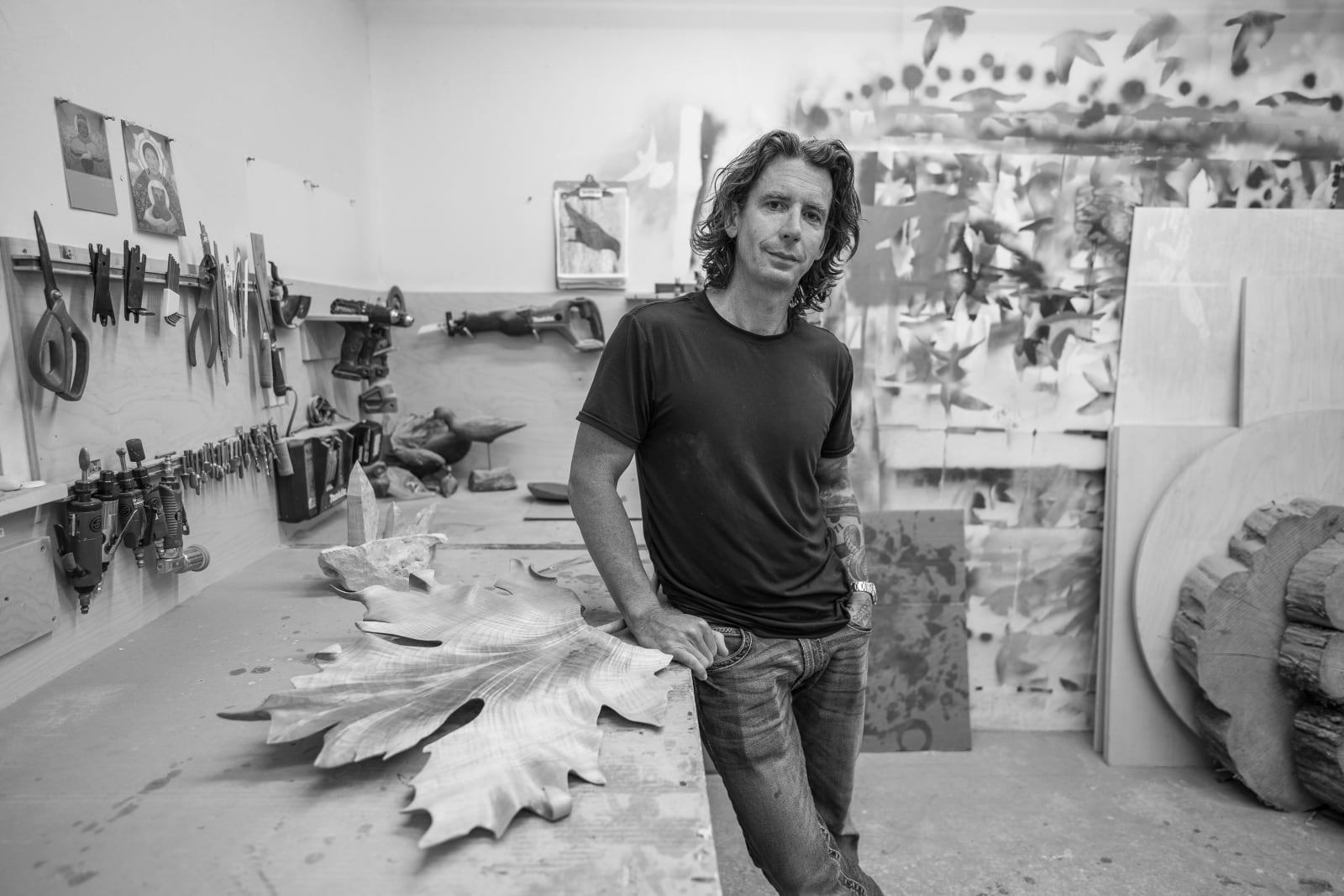 Andrew Vallee, Artist Studio Shot, 2024